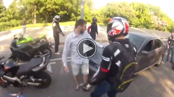 Bikers Attack Driver Of A Car .Watch What Happens Next