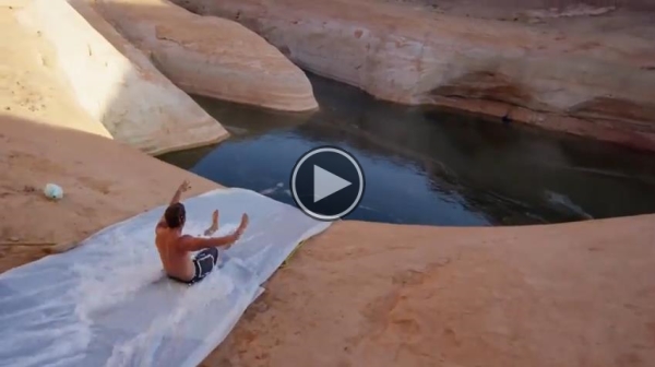 Would You Slip n Slide Off A Cliff?